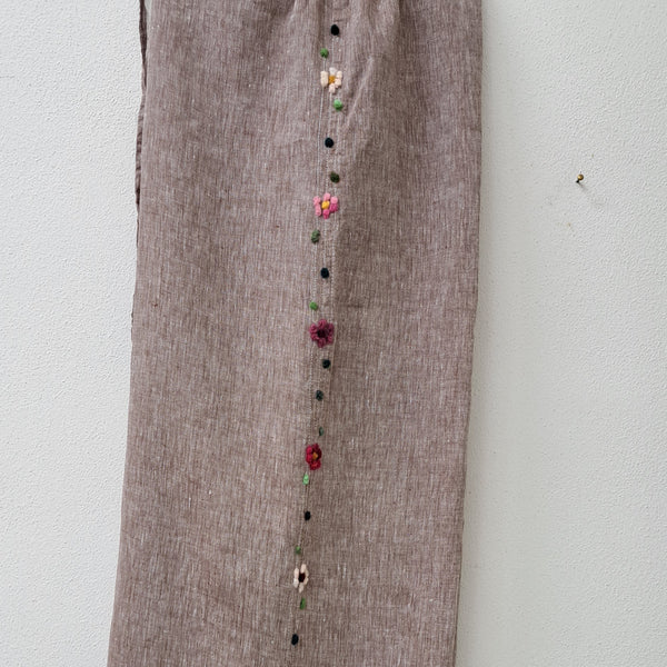 Trousers 'Loni Flowers' Linen