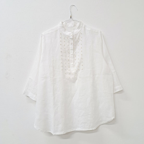 Shirt 'Nadia Dots Over' Pergamena Linen