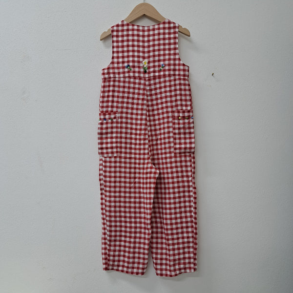 Salopette per bambini 'Salto Flowers' in lino