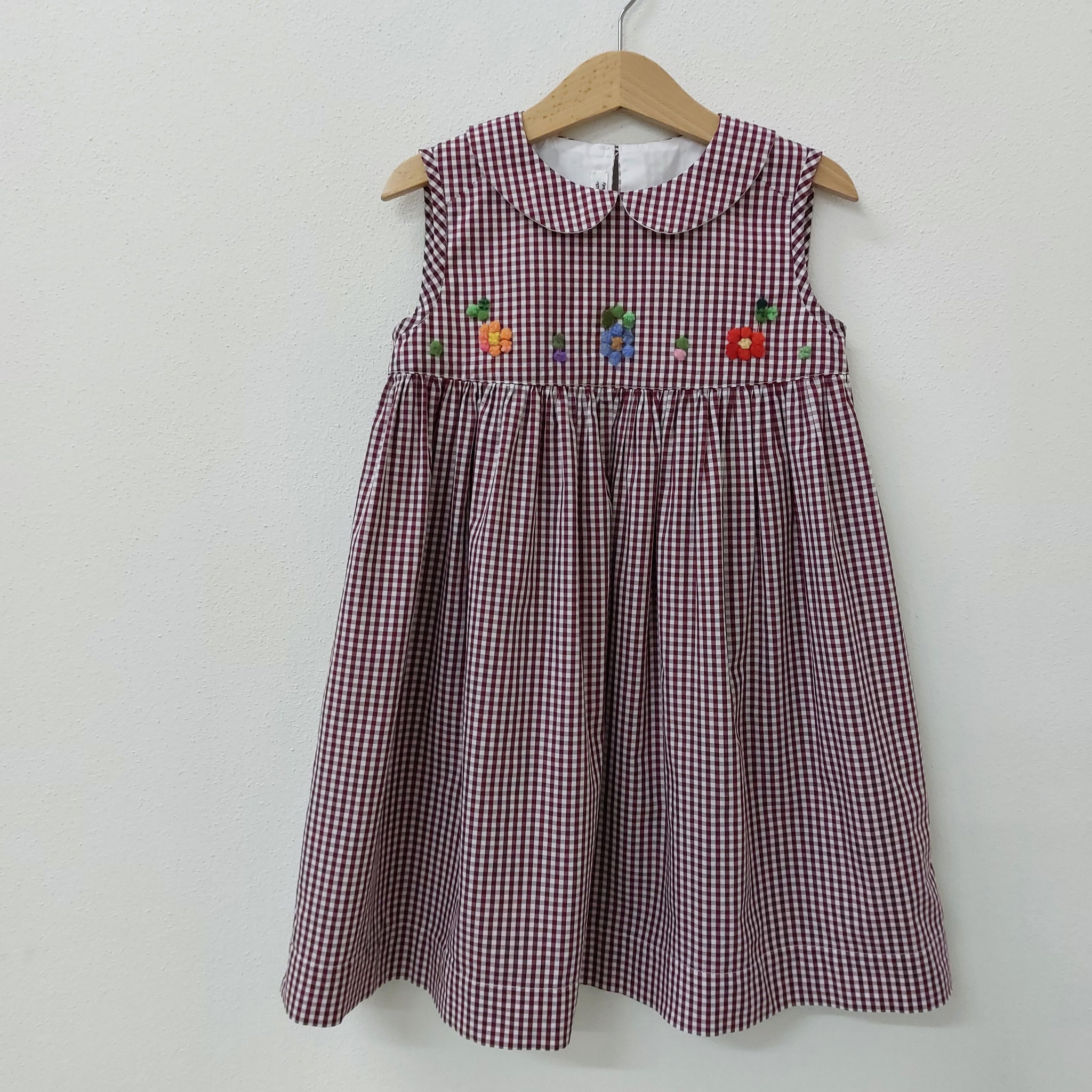 Girls dress 'Pallina-Pan Flowers' Cotton Poplin