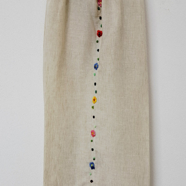 Trousers wide leg - Flowers