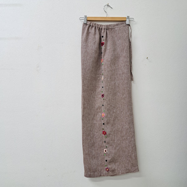 Trousers 'Loni Flowers' Linen