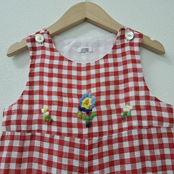 Salopette per bambini 'Salto Flowers' in lino