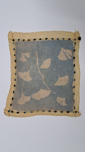 Cyanotype print  Silk Square Small
