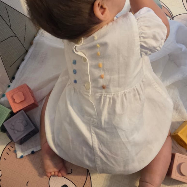 Baby Romper 'Topolino MC Dots' Cotton flannel