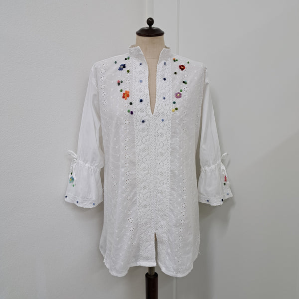 Indian shirt - Flowers & Dots