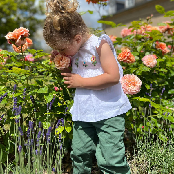 Girls top 'Petalo Flowers' Batista