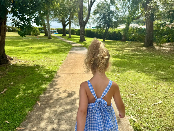 Girls dress 'Sole Flowers' Linen