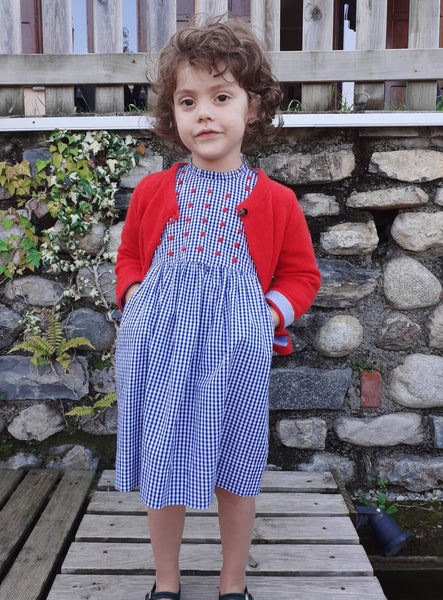 Sample Sale - Girls Dress 'Taschino' Cotton Poplin