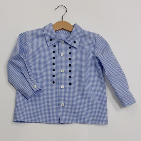 Childs Shirt 'Bottoni Dots ML' Cotton Flannel