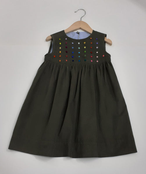 Girls Dress 'Pallina' Velvet Needlecord