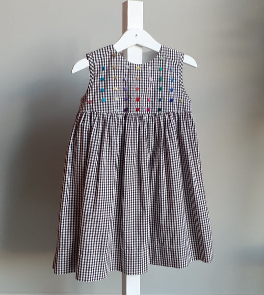 Girls dress 'Pallina Dots' Cotton Poplin