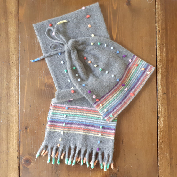 Childs Scarf 'Frangetta Rainbow'