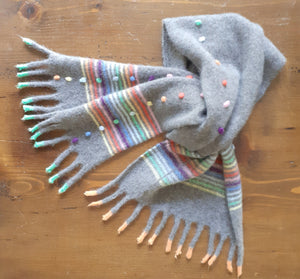 Childs Scarf 'Frangetta Rainbow'