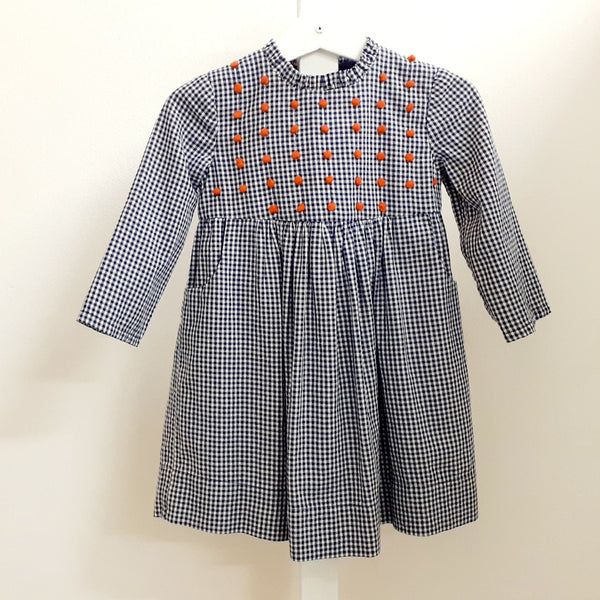 Girls Dress 'Taschino Dots' Cotton Flannel