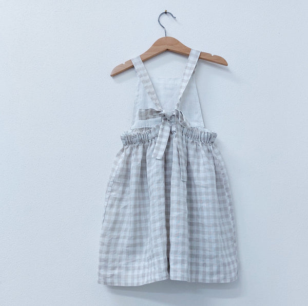 Girls dress 'Sole Flowers' Linen