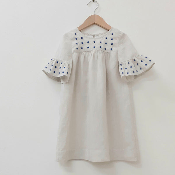 Sample Sale Girls dress 'Riccio' Linen