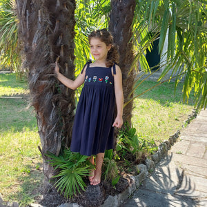 Girls Sundress 'Fiocco Flowers' Batista