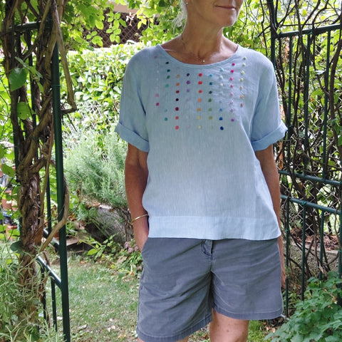 Womens T-shirt 'Eva' Linen