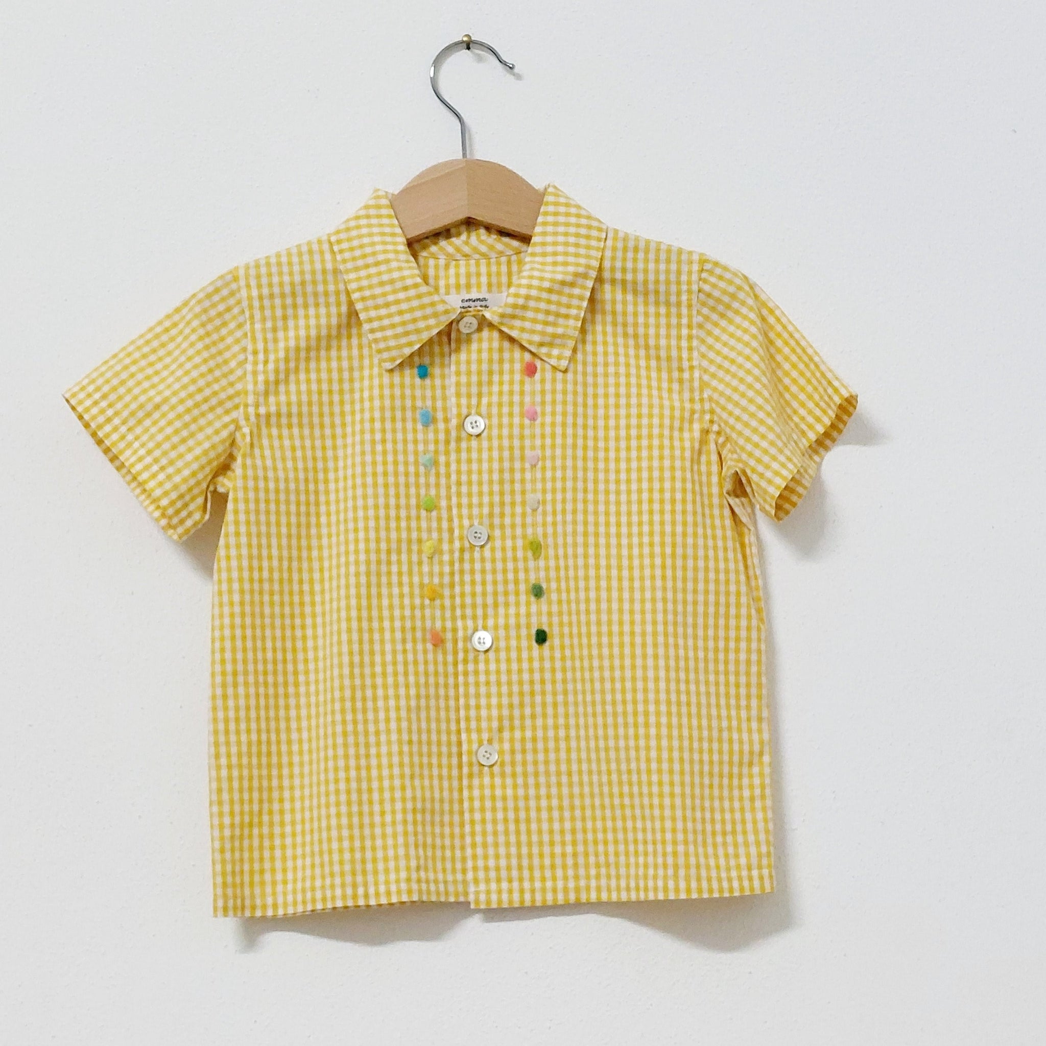 Sample sale Childs Shirt 'Bottoni MC' Poplin