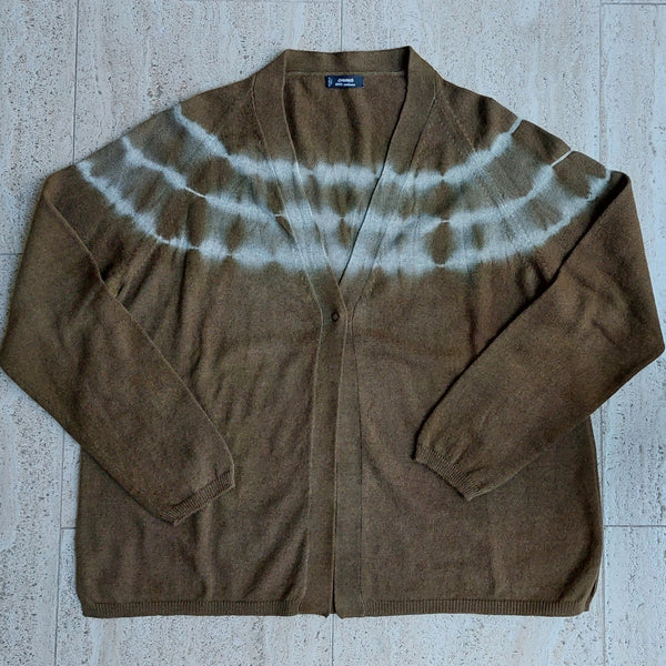 Cardigan Cashmere Elena Eco Dye - Tropea Onionskin