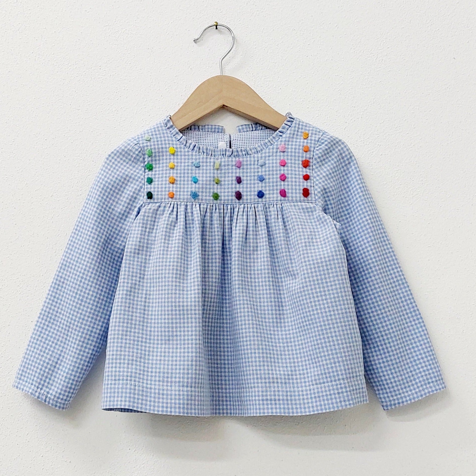 Girls blouse 'Ricciolina Dots ' Flannel