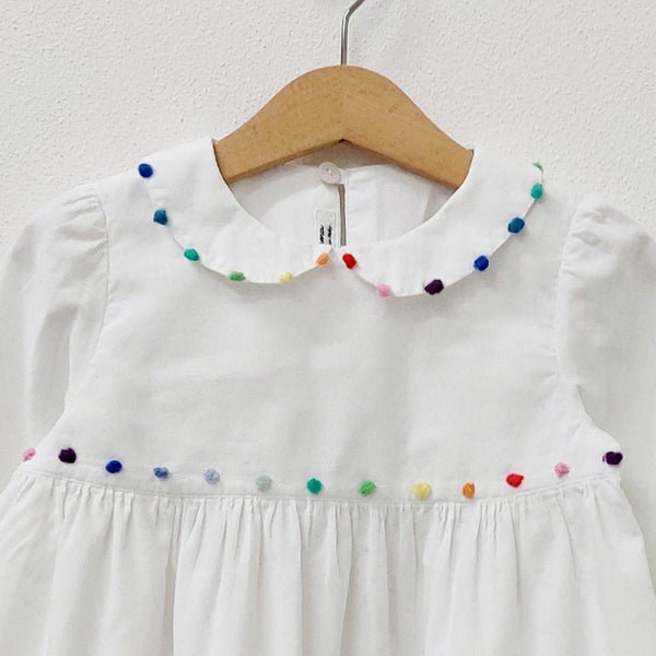 Girls blouse 'Nocciolina Dots ' Velvet needlecord