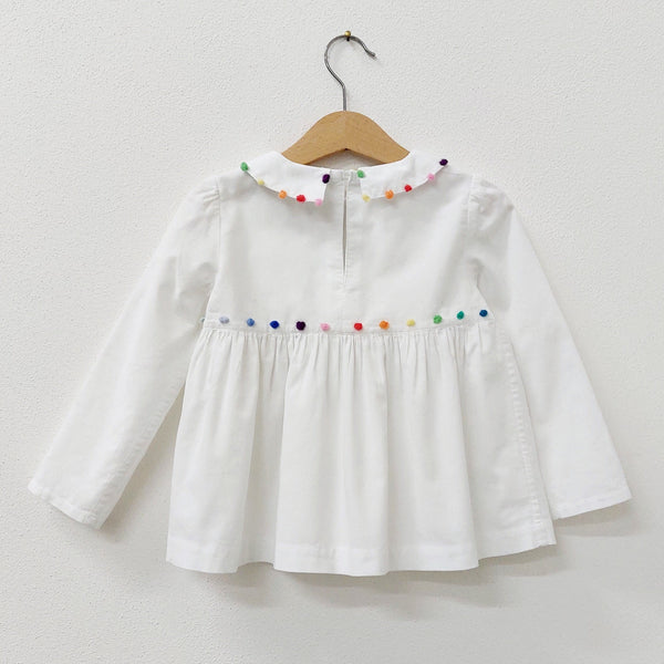 Girls blouse 'Nocciolina Dots ' Velvet needlecord