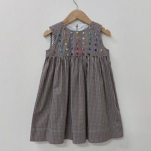 Sample sale - Girls Dress 'Pallina Dots' Cotton Poplin