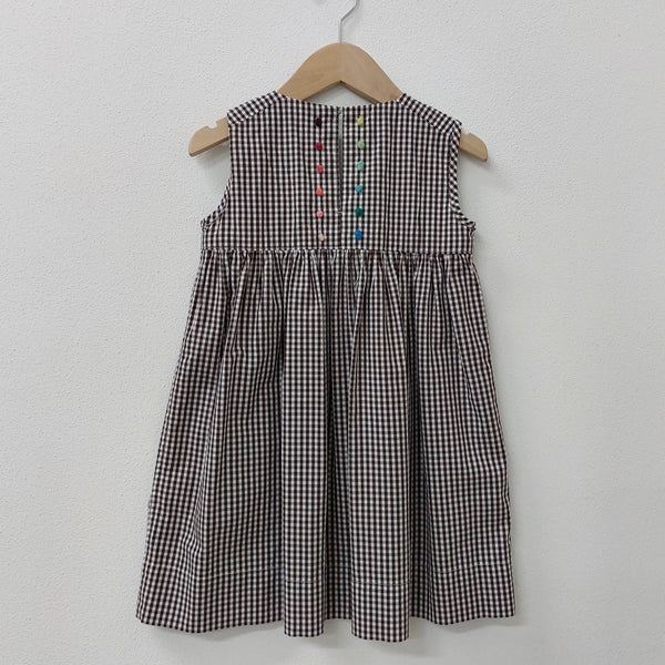 Sample sale - Girls Dress 'Pallina Dots' Cotton Poplin