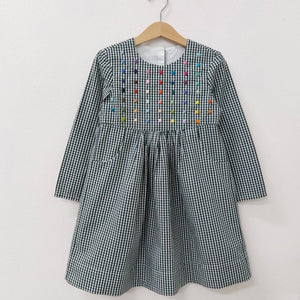 Sample Sale - Girls Dress 'Taschino' Cotton Poplin