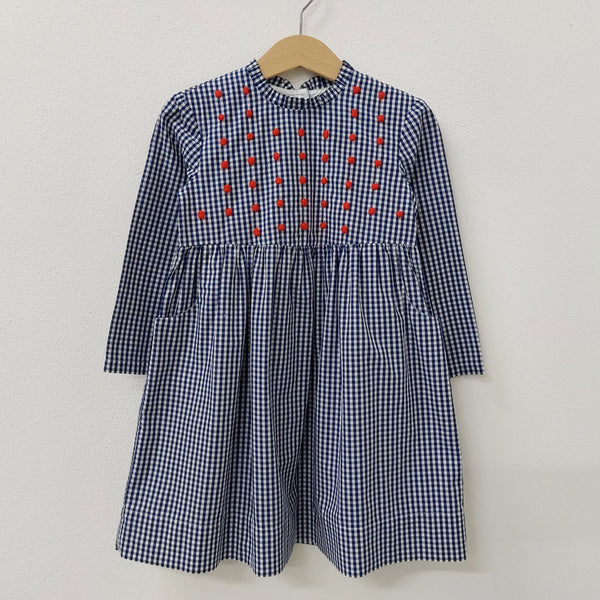 Sample Sale - Girls Dress 'Taschino' Cotton Poplin