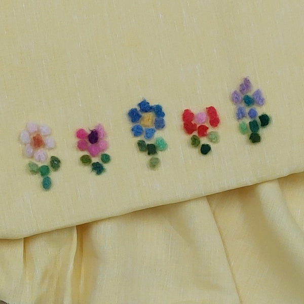 Girls Sundress 'Fiocco Flowers' Linen