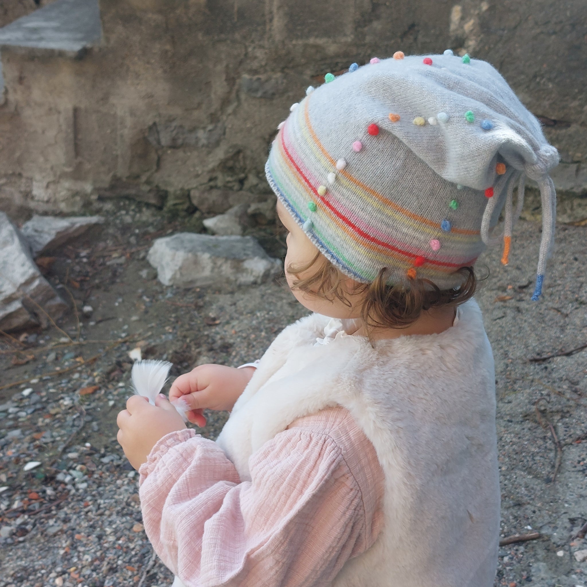 Childs Hat  'Fagiolino S Rainbow'