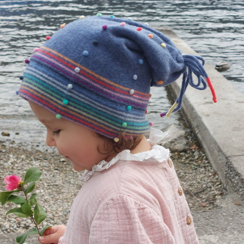 Childs Hat  ' Fagiolino D Rainbow'