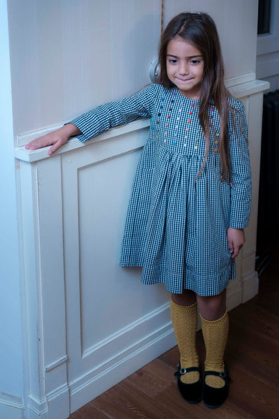 Sample Sale - Girls Dress 'Taschino' Cotton Poplin