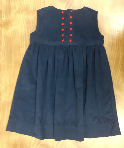 Sample Sale - Girls Dress 'Pallina' Velvet Needlecord