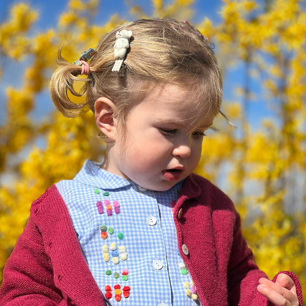 Childs Shirt 'Bottoni Flowers' Cotton Flannel