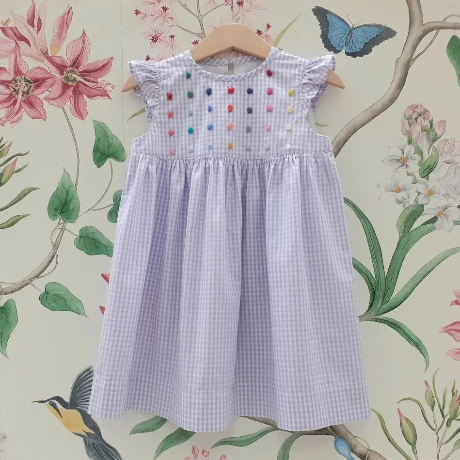 Girls dress 'Farfallina Dots' Cotton Poplin