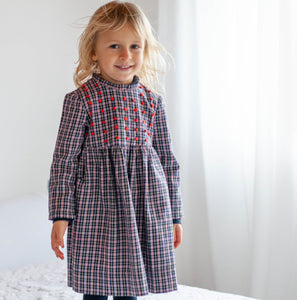 Sample Sale - Girls Dress 'Taschino' Cotton Flannel