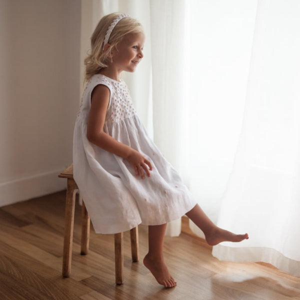 Girls Special day dress 'Rosellina' Linen